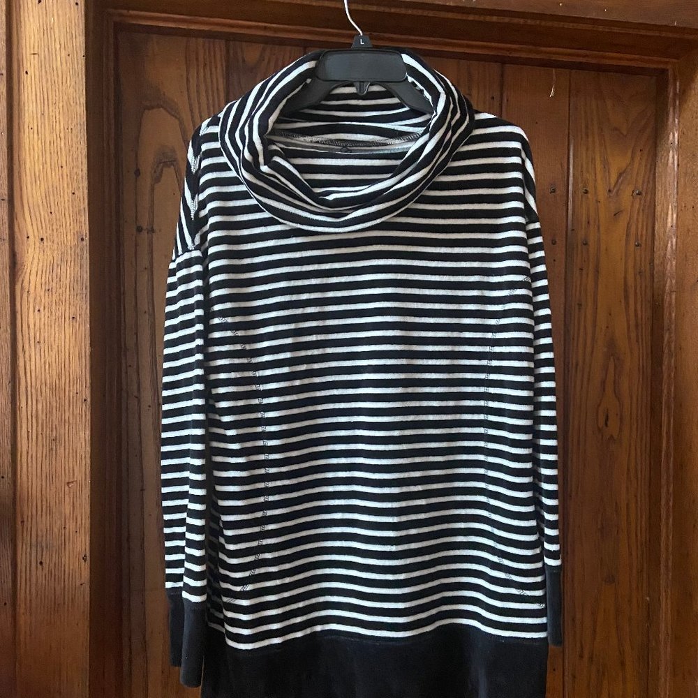 Thick warm velvet cowl neck  tunic